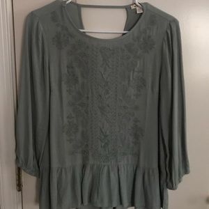 Francesca's Collections Tops - Green blouse from Francesca’s Francesca's Collections Tops - Green blouse from Francesca’s